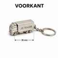 Sleutelhanger met Naam – Vrachtwagen Sleutelhanger – Gepersonaliseerde Trucker Sleutelhanger – Dubbelzijdige Lasergravure – RVS – Cadeau voor Vrachtwagenchauffeur
