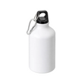 Gepersonaliseerde aluminium drinkfles 400 ml - fles met eigen foto - lichte waterfles met karabijnhaak
