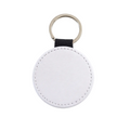 Gepersonaliseerde ronde sleutelhanger met foto en tekst – dubbelzijdig bedrukt – polyester coating