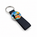 Gepersonaliseerde Sleutelhanger met Foto en Naamgravure – Ovale Sleutelhanger met Fotoprint en Gravering op Achterzijde – Zwart/Zilverkleurig – Persoonlijk Cadeau voor Hem en Haar